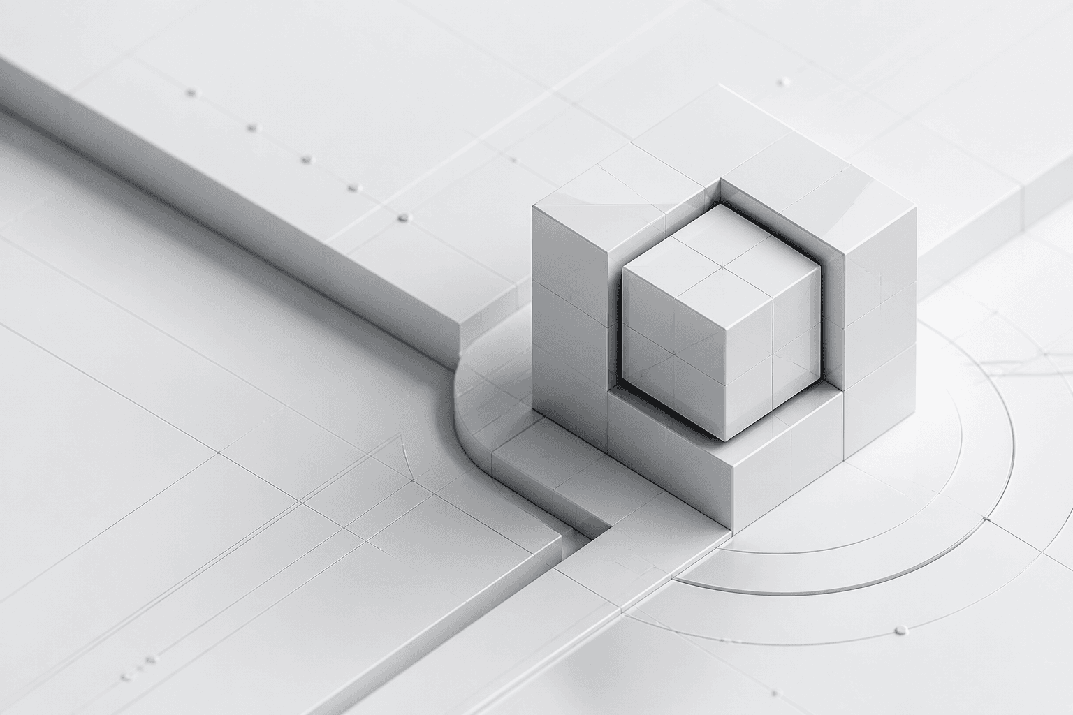 Abstract representation of engineering excellence and innovation